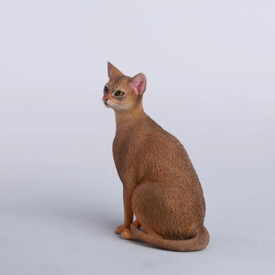 【kirin】せか猫、リアル 1/6サイズ お座りするレッド アビシニアン猫 リアルネコ
