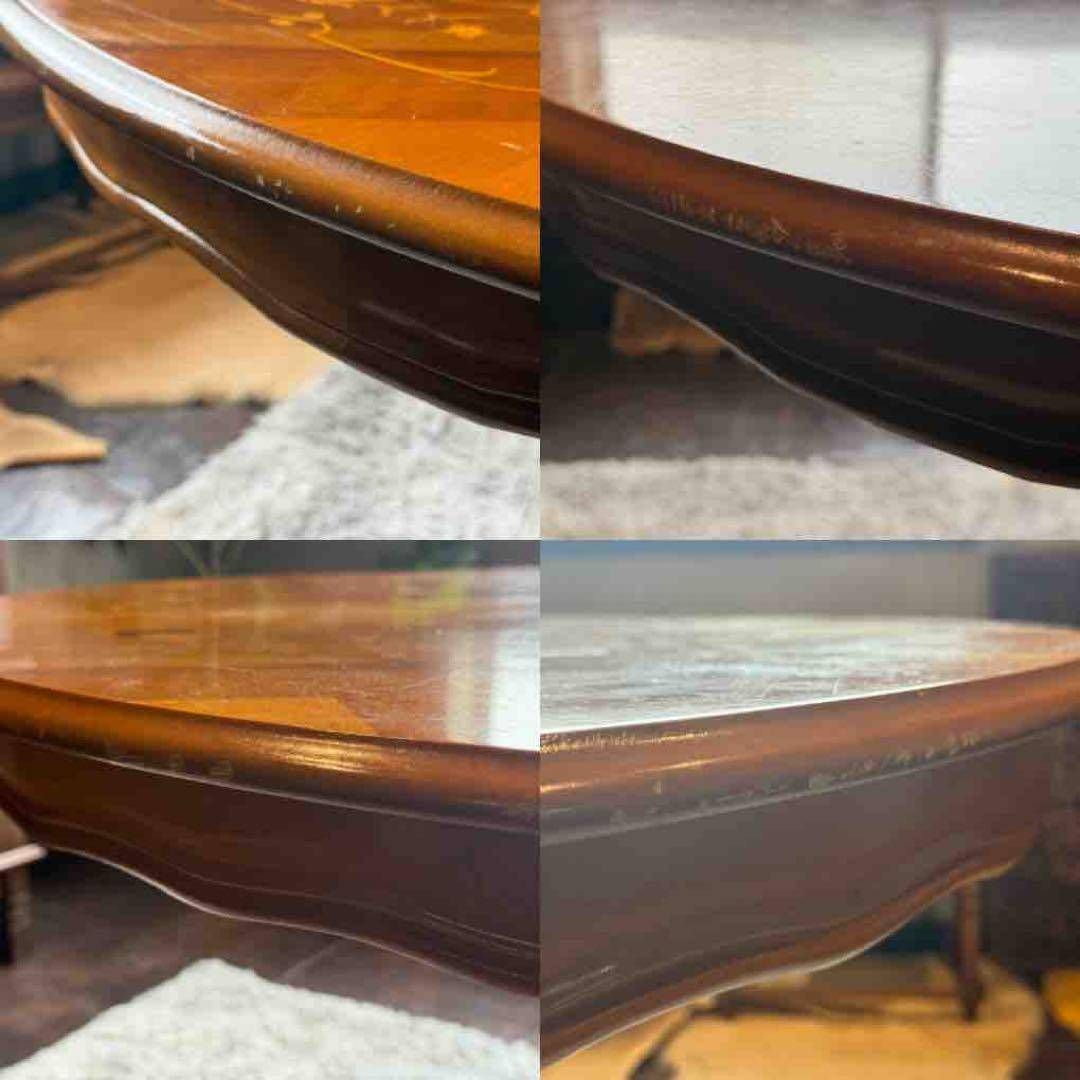 希少　象嵌　丸テーブル　センターテーブル　ラウンドテーブル　クラシック　RZ 希少 象嵌 丸テーブル センターテーブル ラウンドテーブル