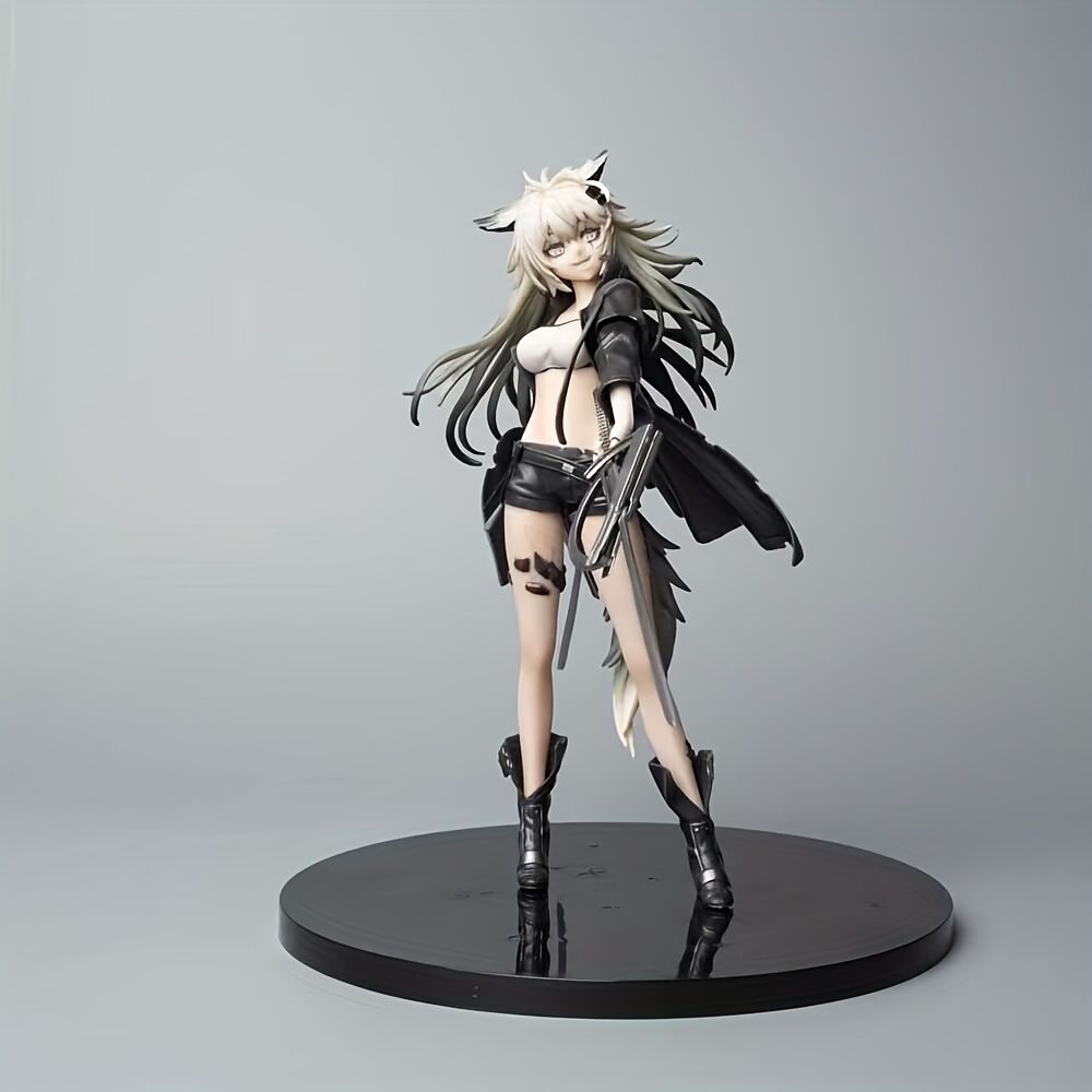 アニメスタイルの女性のフィギュア 双剣を携えた