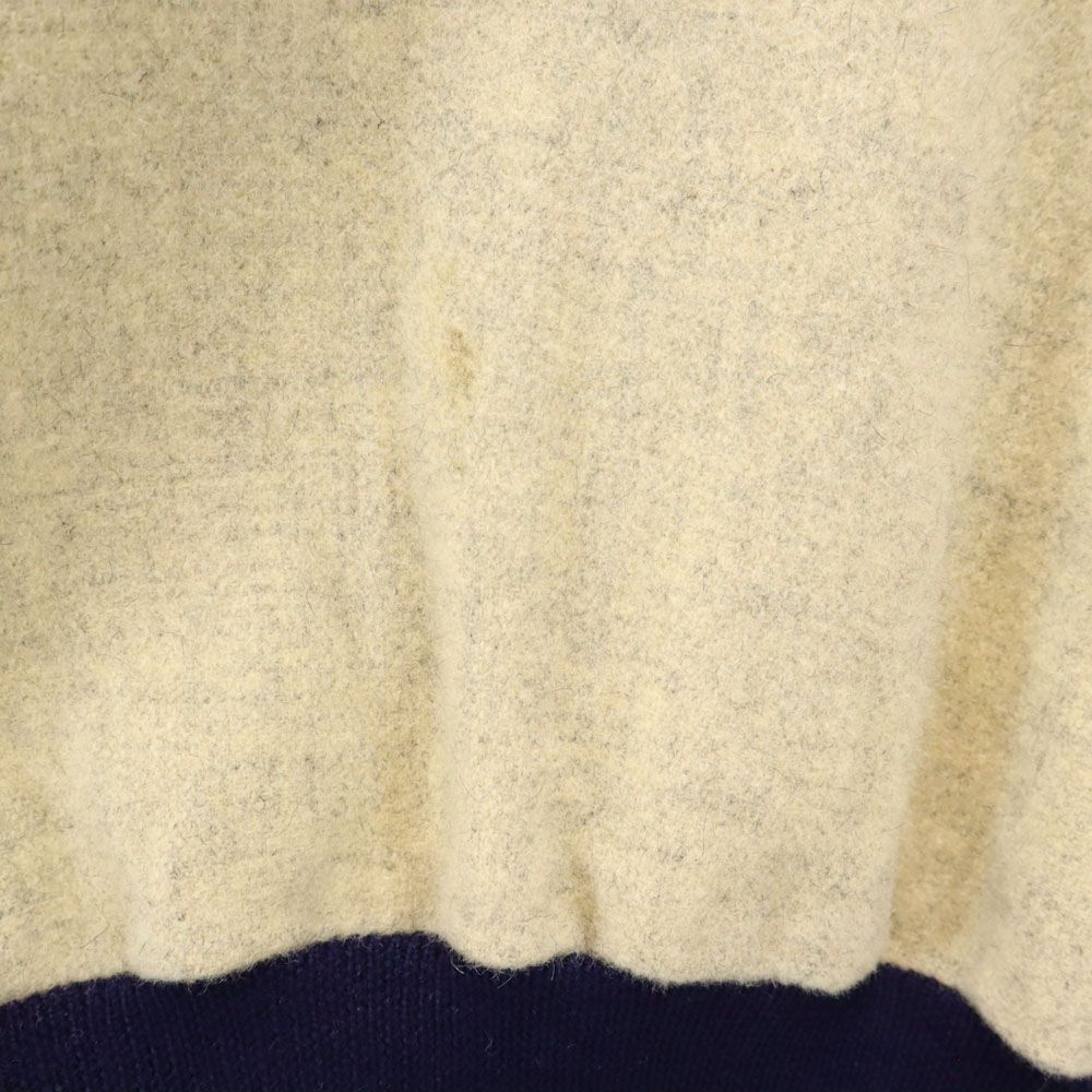 BERTIE & WYCKOFF 70s ヴィンテージ 長袖 フラノ生地 Vネック セーター  