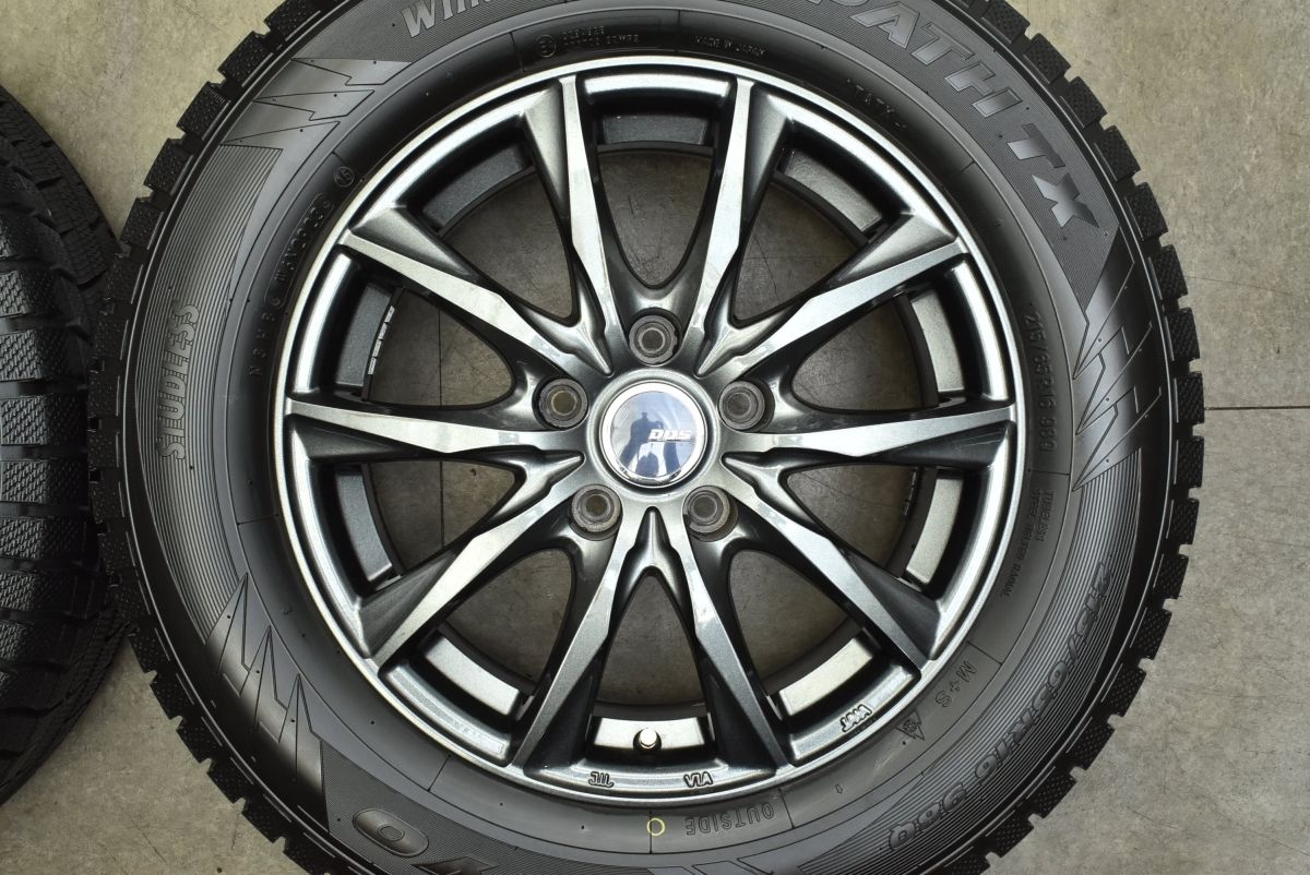 バリ溝 美品】DOS 16in 6.5J +38 PCD114.3 トーヨー ウィンター 