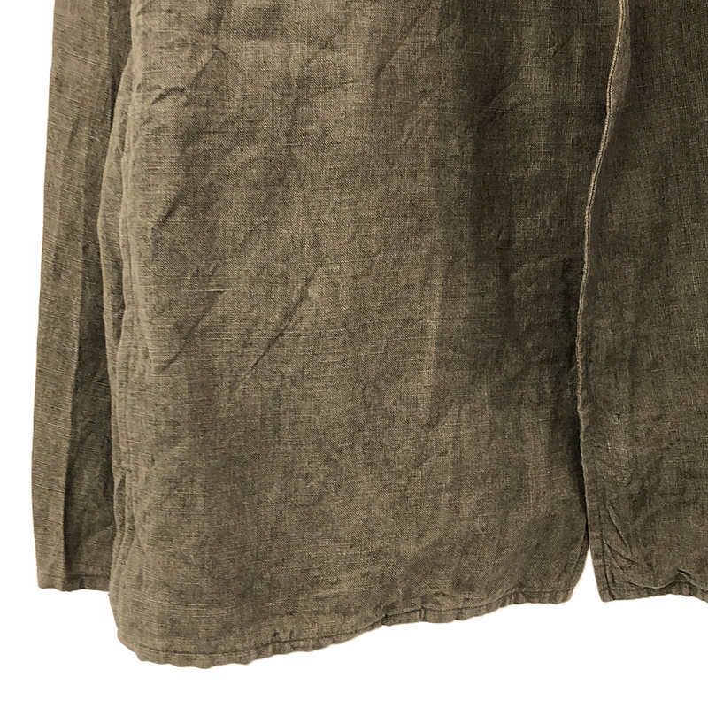 blurhms / ブラームス | 2021SS | × BLOOM＆BRANCH Wash Linen Cardigan Jacket ウォッシュリネン カーディガン ジャケット | 2 | グレー | メンズ blurhms / ブラームス | 2021SS | × BLOOM＆BRANCH Wash Linen