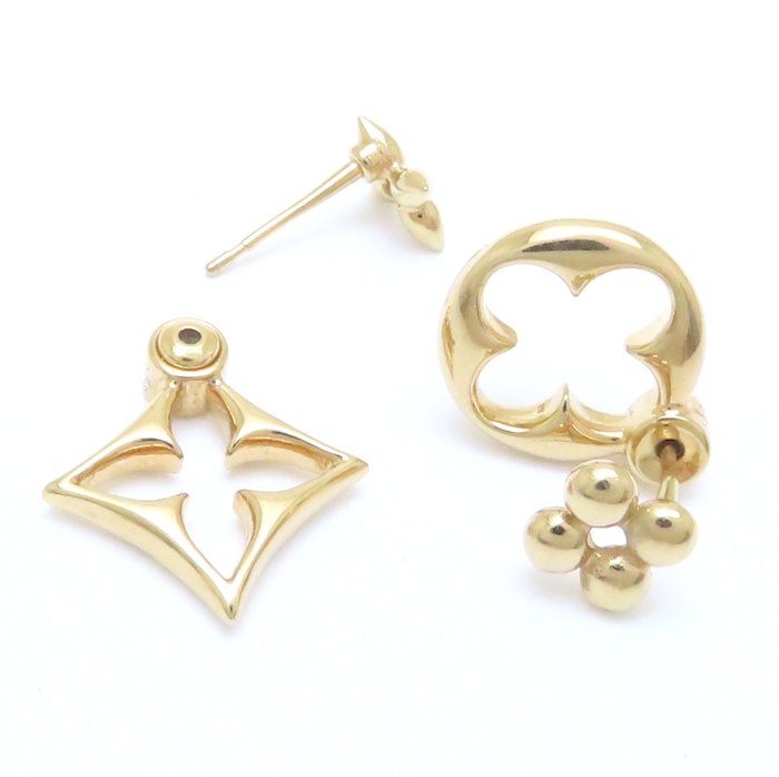 LOUIS VUITTON ルイヴィトン ピアス ピュス LV フラワーグラム ピアス  