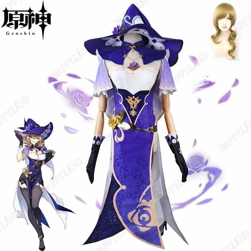 原神 リサ Lisa Minci コスプレ衣装 ウイッグ付き 原神 げんしん ヒロイン リサ ミンツ コスプレ衣装 コスチューム ハロウィン クリスマス 制服 大人 子供 cosplay イベント