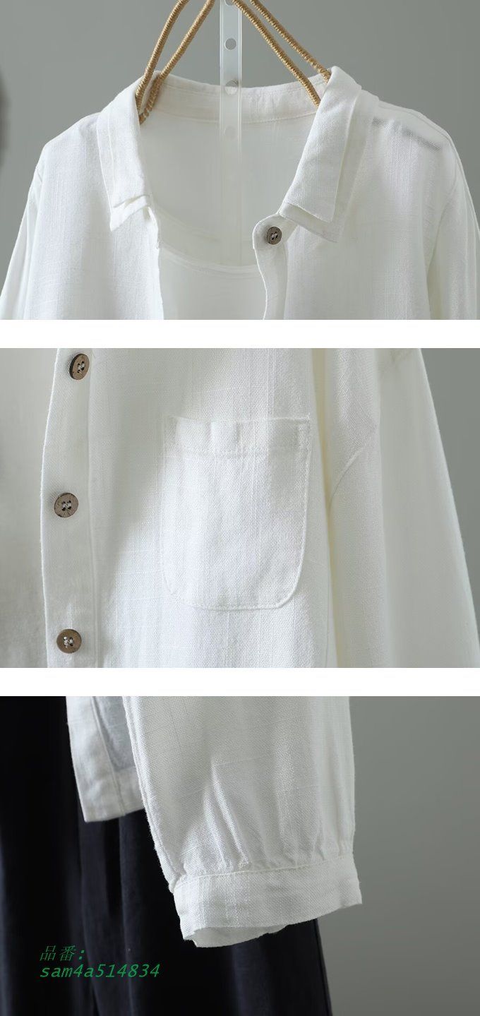 麻アウター レディース