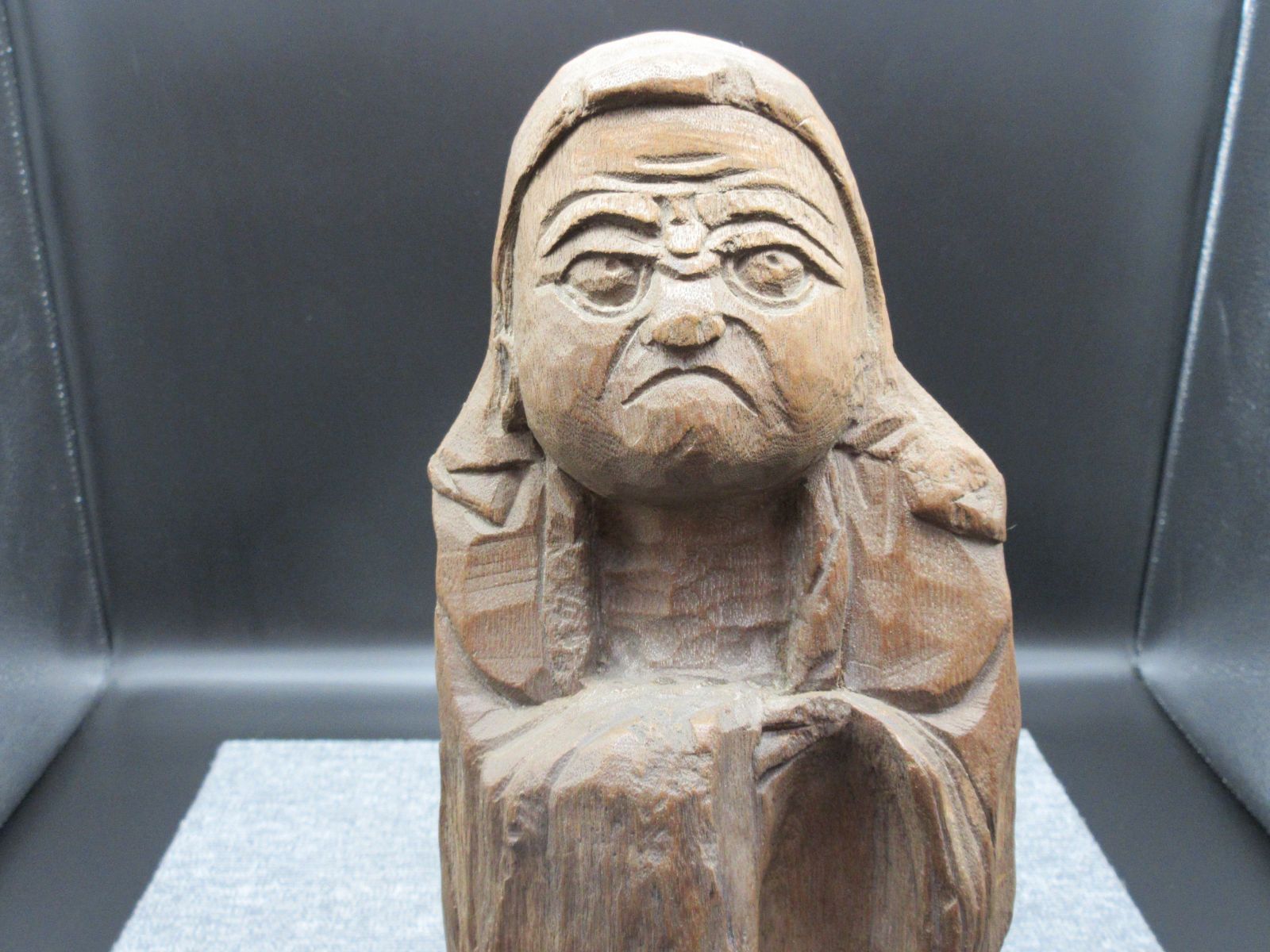 縁起物 天然木 達磨 だるま ダルマ 木彫置物 ☆木彫り 達磨大師 だるま