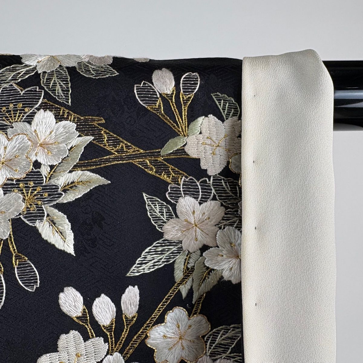 平和屋着物○訪問着 絞り 橘文 黒地 正絹 逸品 AAAY9863ck 平和屋着物