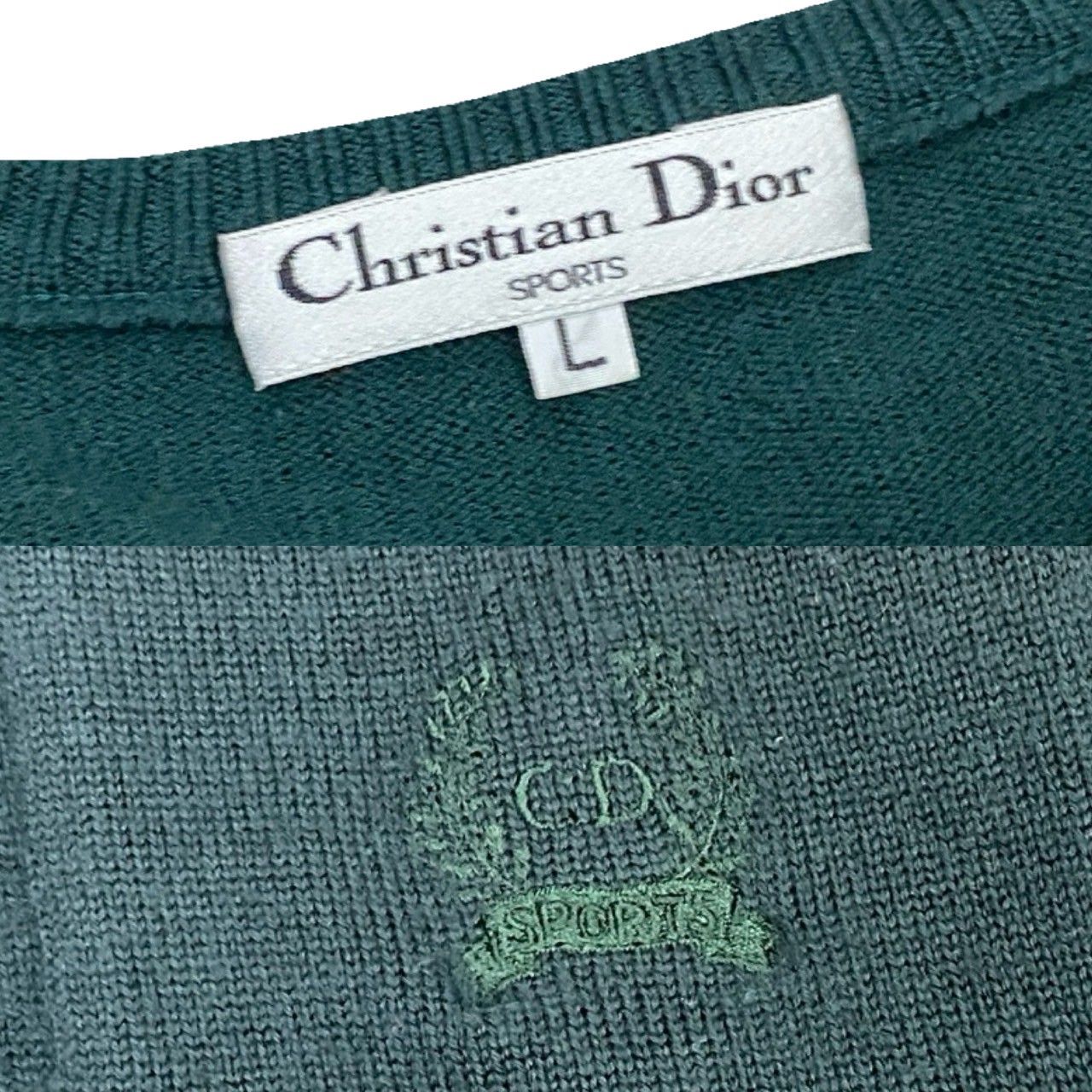 極 美品 Christian Dior クリスチャンディオール CD SPORTS ロゴ