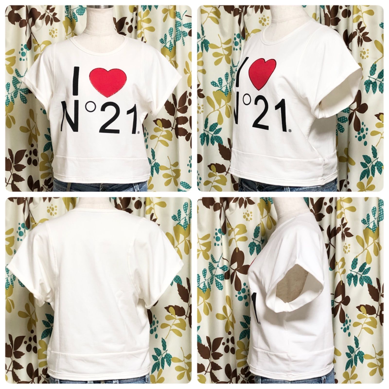 グランドセール 漫画 ヌメロヴェントゥーノ N°21 I ホワイト（N°21 14Y Tシャツ Heart Tシャツ(半袖+袖なし)
