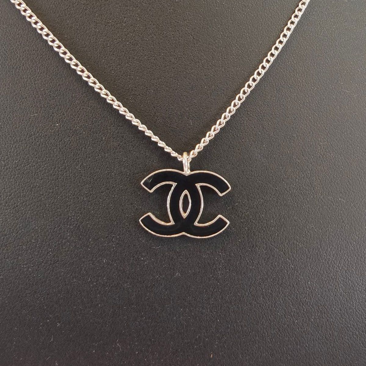 CHANEL ネックレス ココマーク シルバー ブラック 9696 シャネル CHANEL ネックレス ココマーク シルバー ブラック 管理