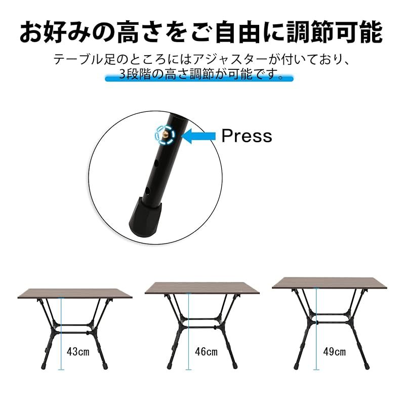 3点セット】MoonLence アルミテーブル2点 + 連結板 1点 Moon Lence