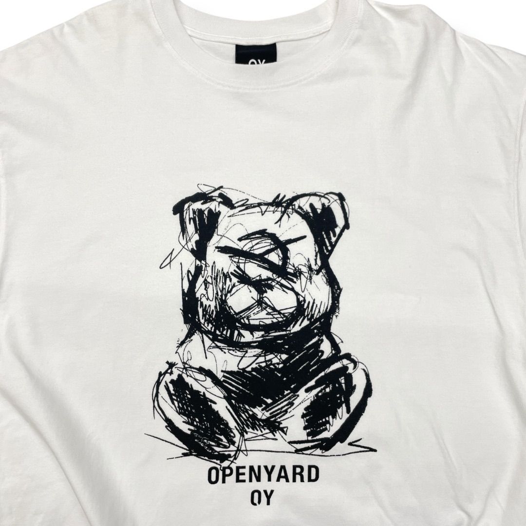 OPEN YARD OY オーワイ　オードリー　クマ ビッグサイズ　ロゴTシャツ OPENYARD OY オーワイ クマ ベアー ブラックTシャツ 韓国 - メルカリ
