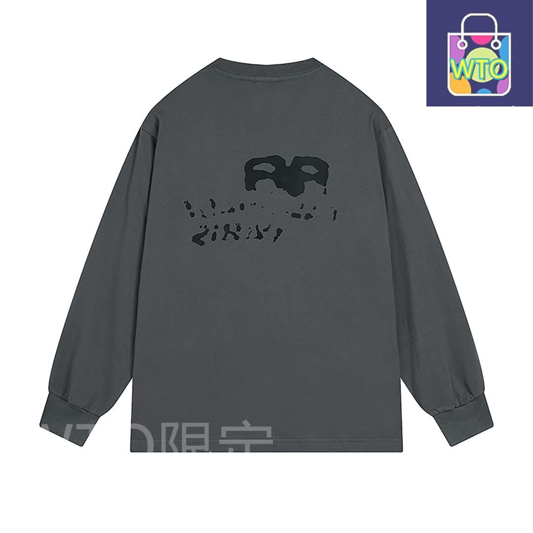 ●送料込●BALENCIAGA● ロゴ プリント ロングスリーブ T シャツ 本日限定特価】Balenciaga ロゴプリント ロングスリーブTシャツ