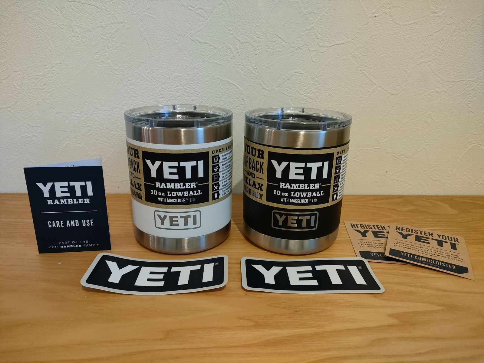 新品】YETIイエティ タンブラーローボール 10oz 黒＆白2個セット