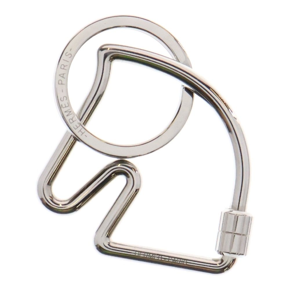 HERMES (エルメス) シュヴァル キーリング バッグチャーム シルバー