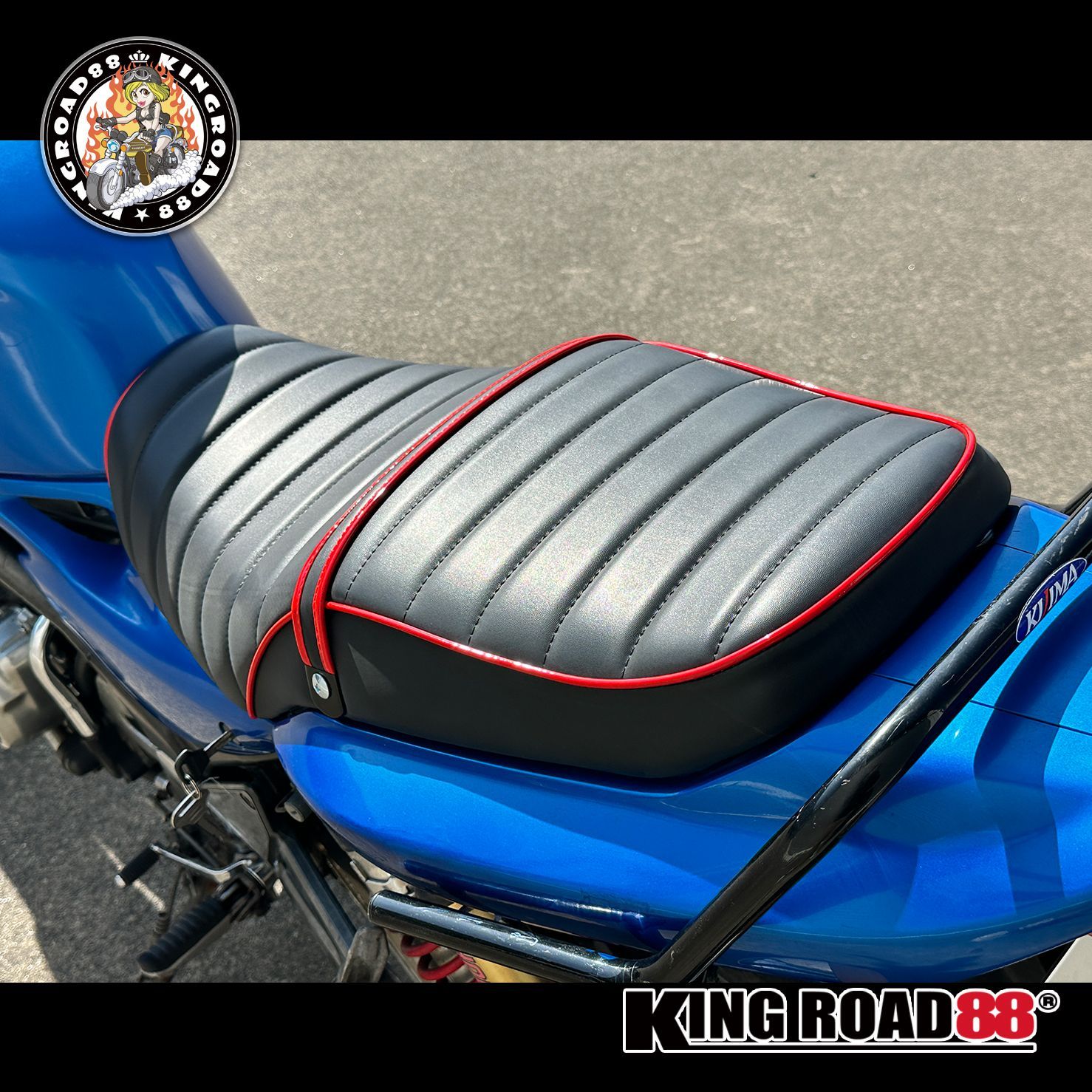 バリオス　２型　黒皮　タックロールシート /②あんこ抜き 完成品　ZR250B Amazon | King Road 88 バリオスⅡ型 / ZR250B ☆ タックロール