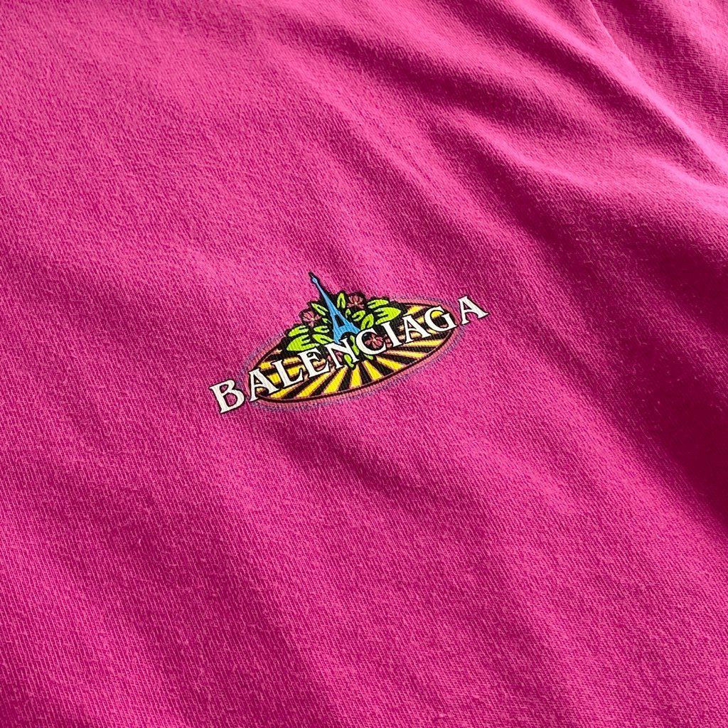 63b13 BALENCIAGA バレンシアガ 594579 20SS BONJOUR LOGO TEE