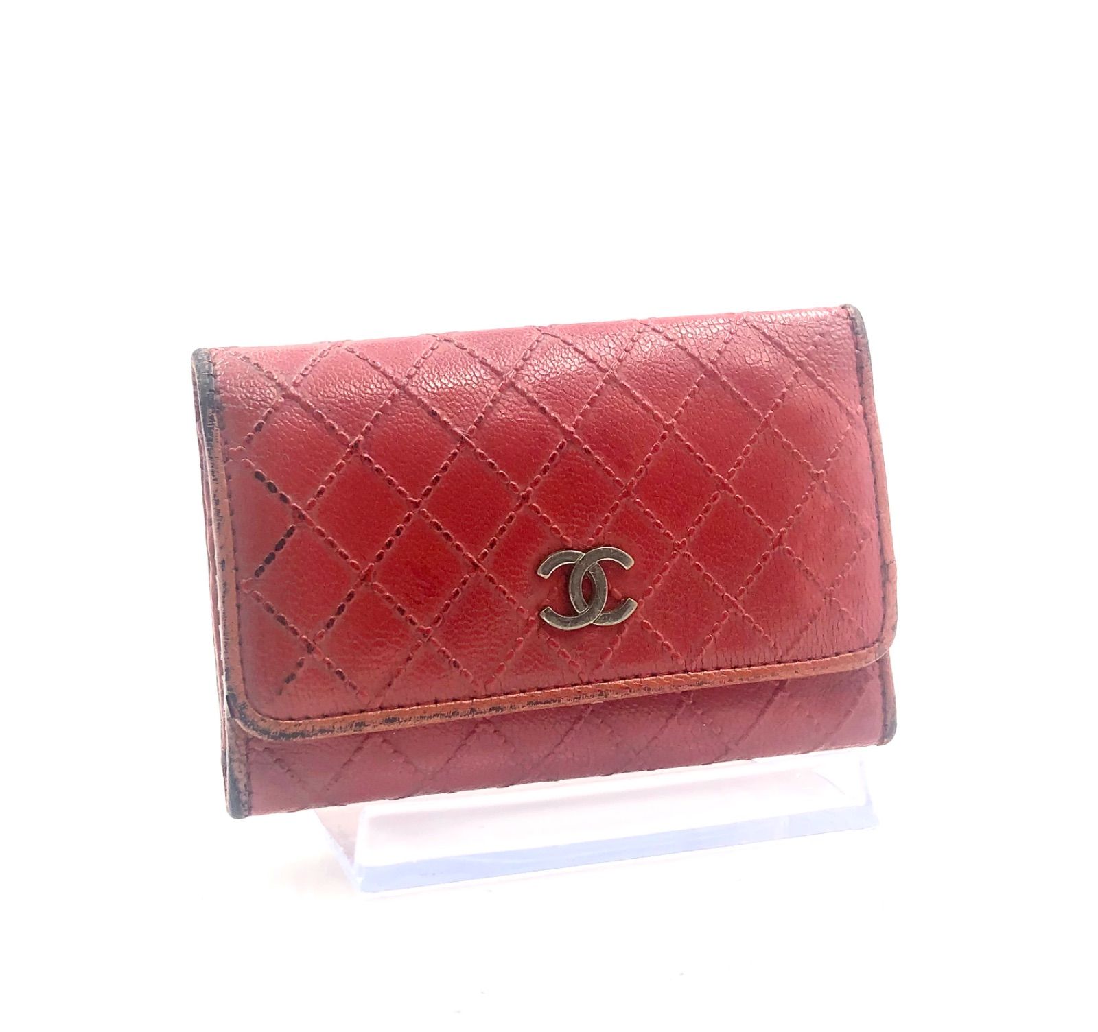 □稀少□CHANEL シャネル ワイルドステッチ キーケース ココマーク