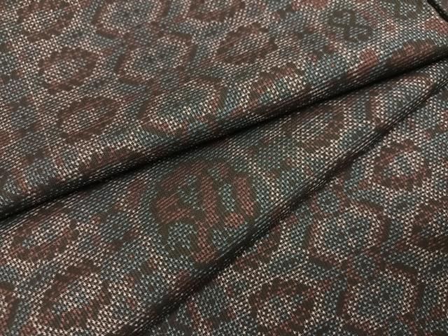 平和屋着物●本場大島紬　一元7マルキ　間道　正絹　逸品　AAAZ4514ph 平和屋着物○本場大島紬 一元7マルキ 間道 正絹 逸品 AAAZ4514ph