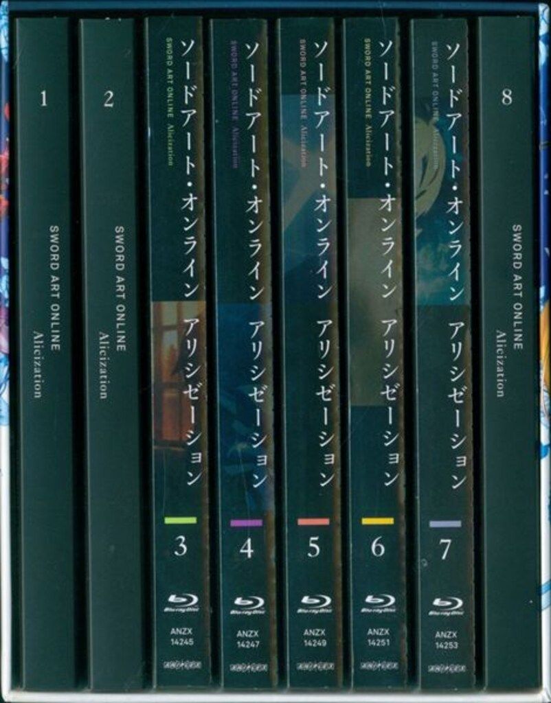 アニメBlu-ray ソードアート オンライン アリシゼーション 完全生産 版 全8巻セット