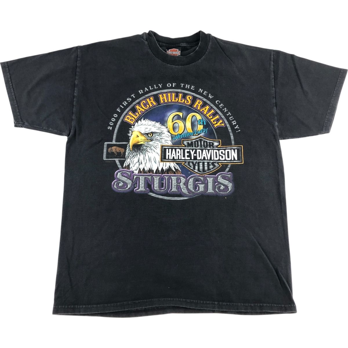 古着 00年代 ハーレーダビッドソン Harley-Davidson Hanes BEEFY-T 鷲柄 イーグル柄 モーターサイクル バイクTシャツ |eaa554702