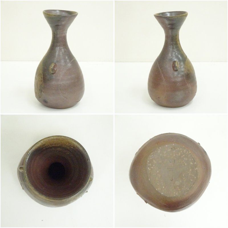 備前焼　山下譲治　花入　花器　花瓶　箱付き　華道　茶道 備前焼 山下譲治 花入 花器 花瓶 箱付き 華道 茶道 - メルカリ