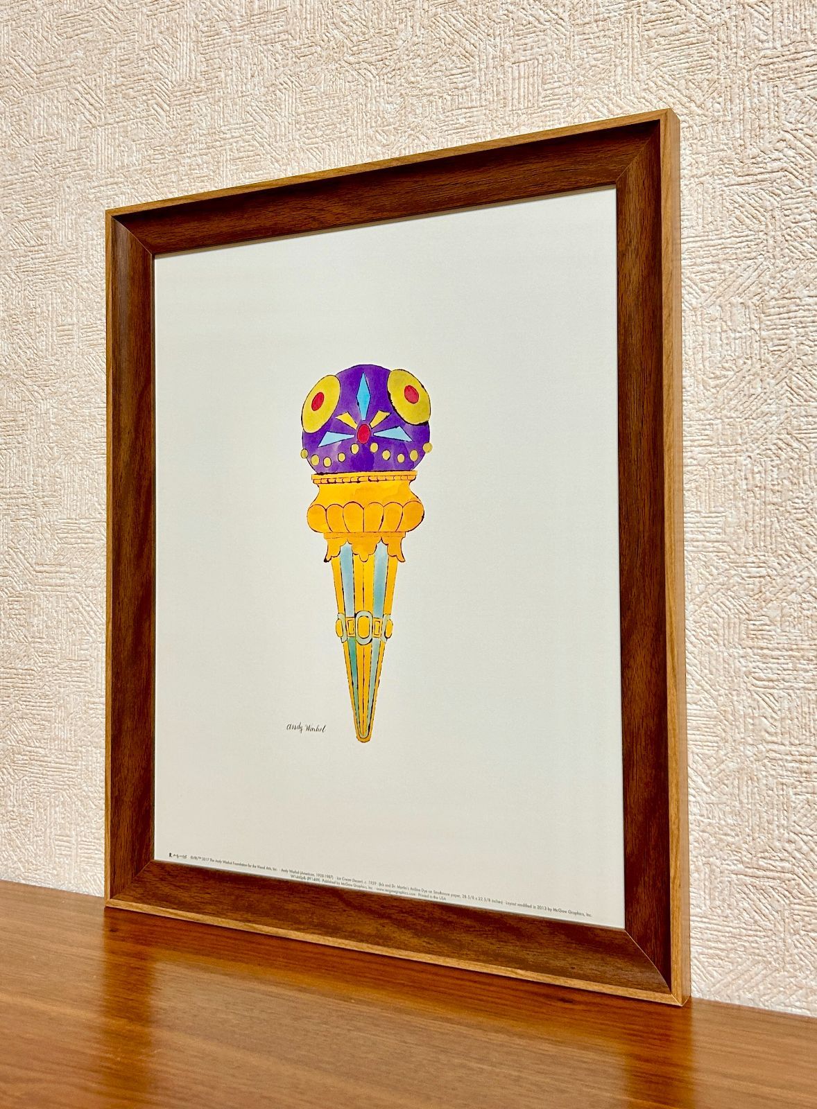 新品☆額縁付アートポスター(BRUCE MCGAW GRAPHICS)☆アンディ