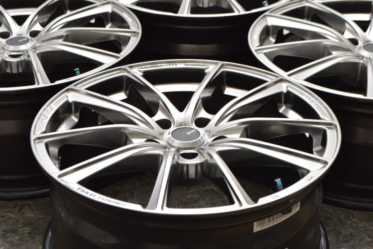 程度良好品】ENKEI TUNING SC50 18in 8J +45 PCD114.3 4本 ノア 