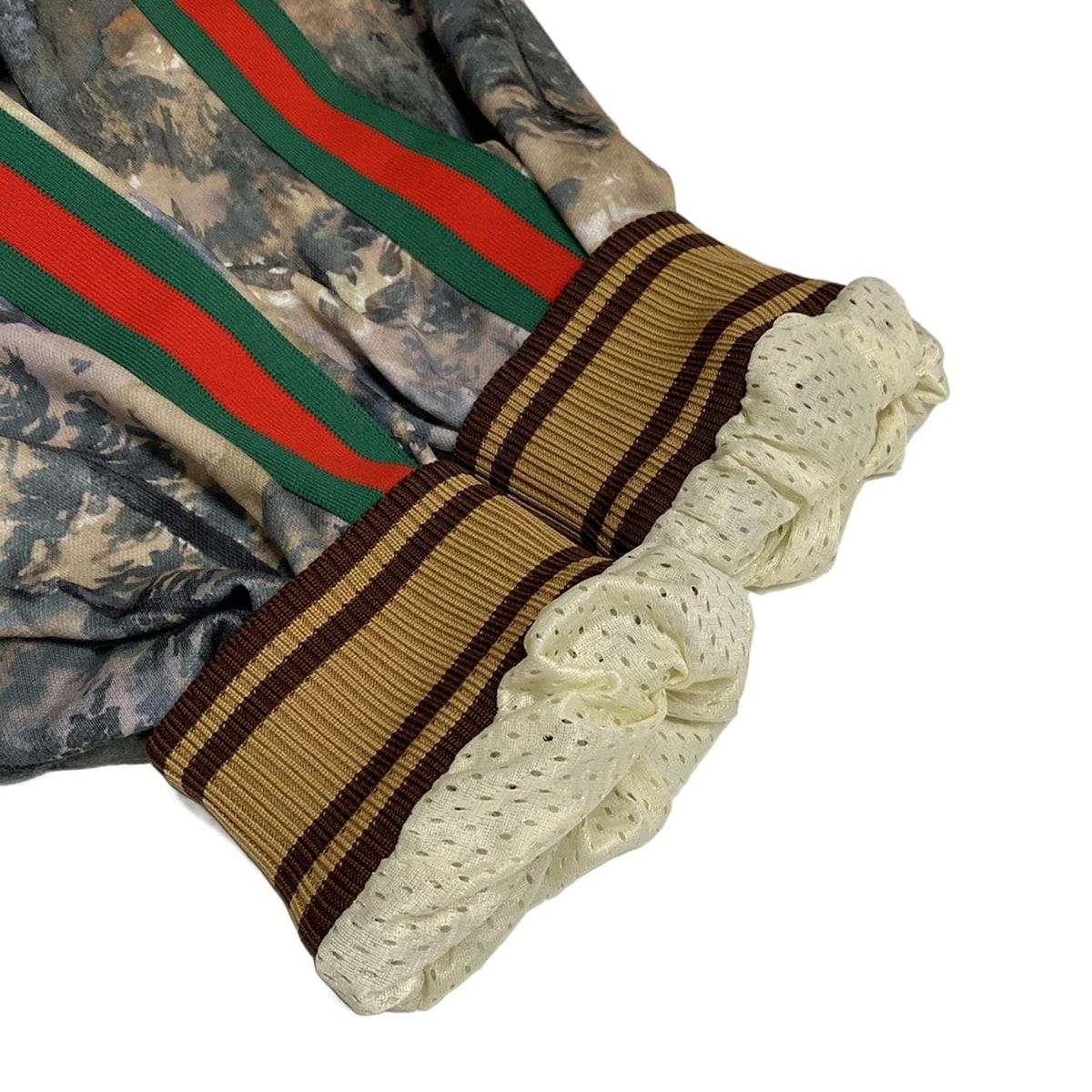 GUCCI(グッチ) ジャージ サイズL メンズ美品 - 671444 ベージュ×グレー  