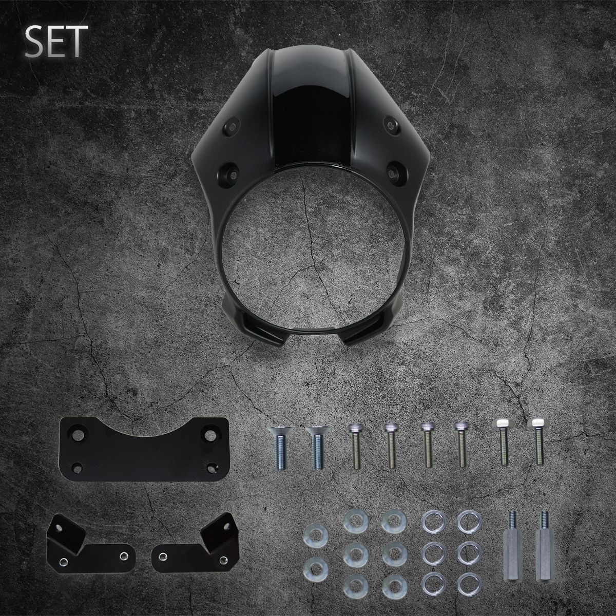 Eクラッチモデル対応 レブル250 2020~ ヘッドライトカウル ビキニカウル マットブラック 説明書付属