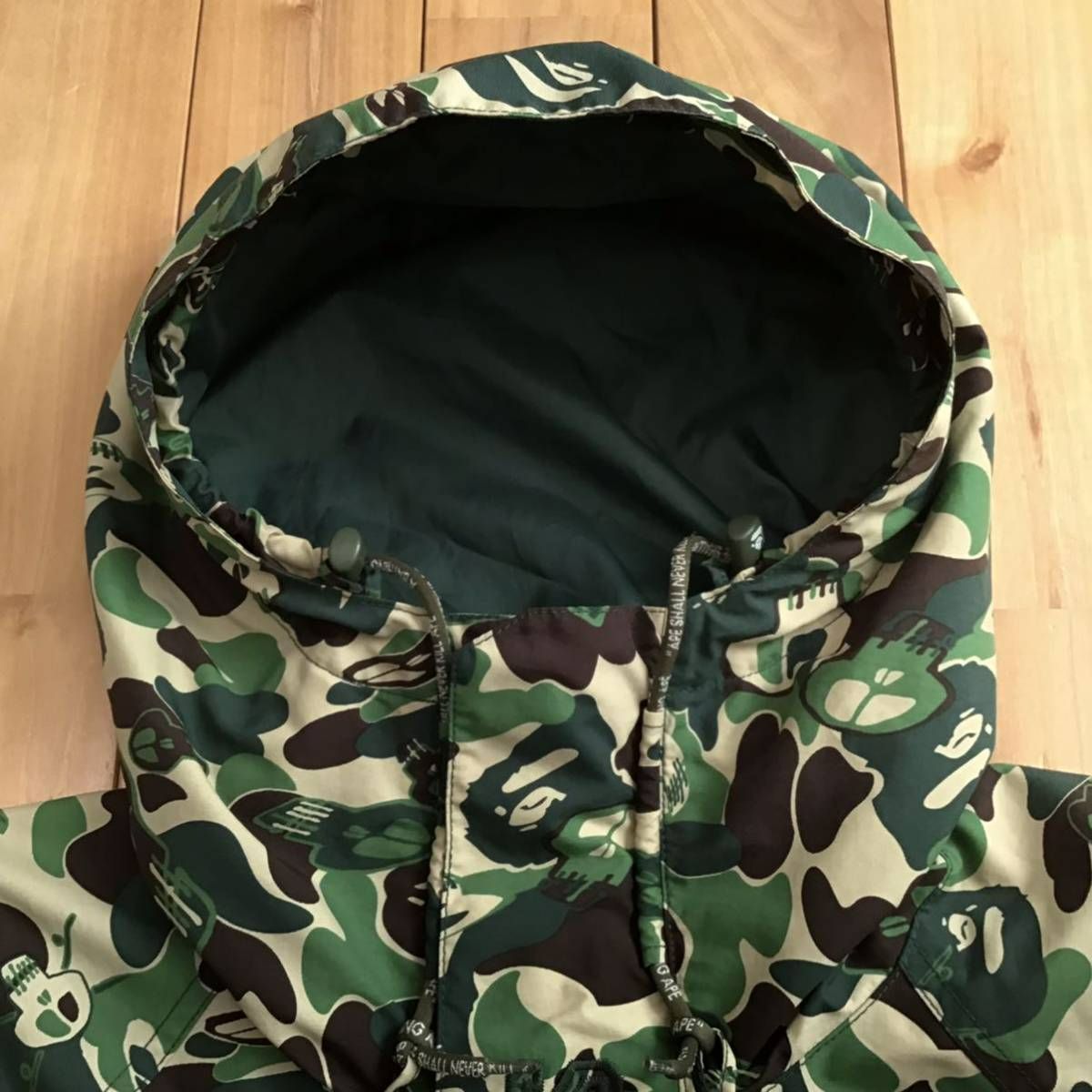 グレーカモサイズA BATHING APE × STUSSY Snowboard Jacket - www