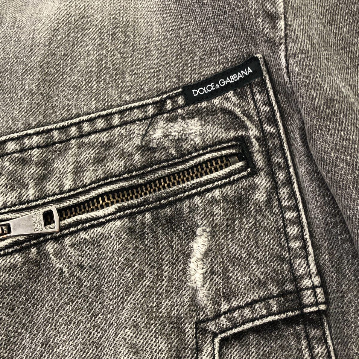 DOLCE&GABBANA リペアデニム　ジャケット DOLCE&GABBANA ドルチェ＆ガッバーナ ダメージリペア加工デニム