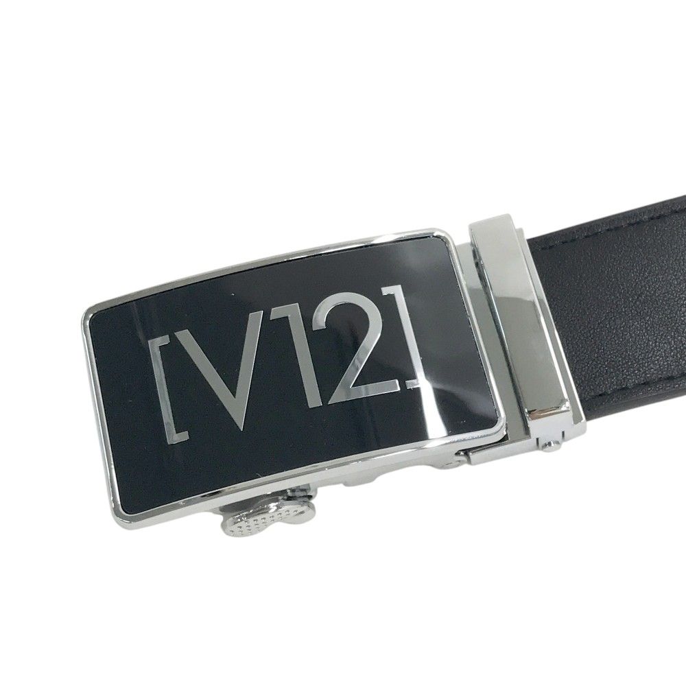 海外直営店直接買い付け！ V12 ヴィトゥエルヴ モデル ロゴバックル ベルト ブラック系 240101528279 ゴルフウェア ストスト 送料無料も!