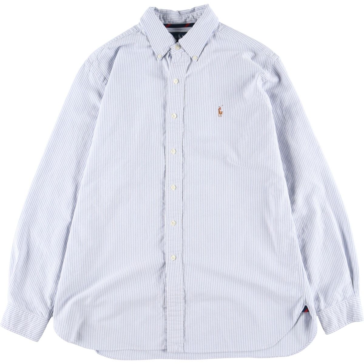 古着 ラルフローレン Ralph Lauren CLASSIC FIT ストライプ柄 長袖ボタンダウンストライプシャツ メンズXL  /eaa387299