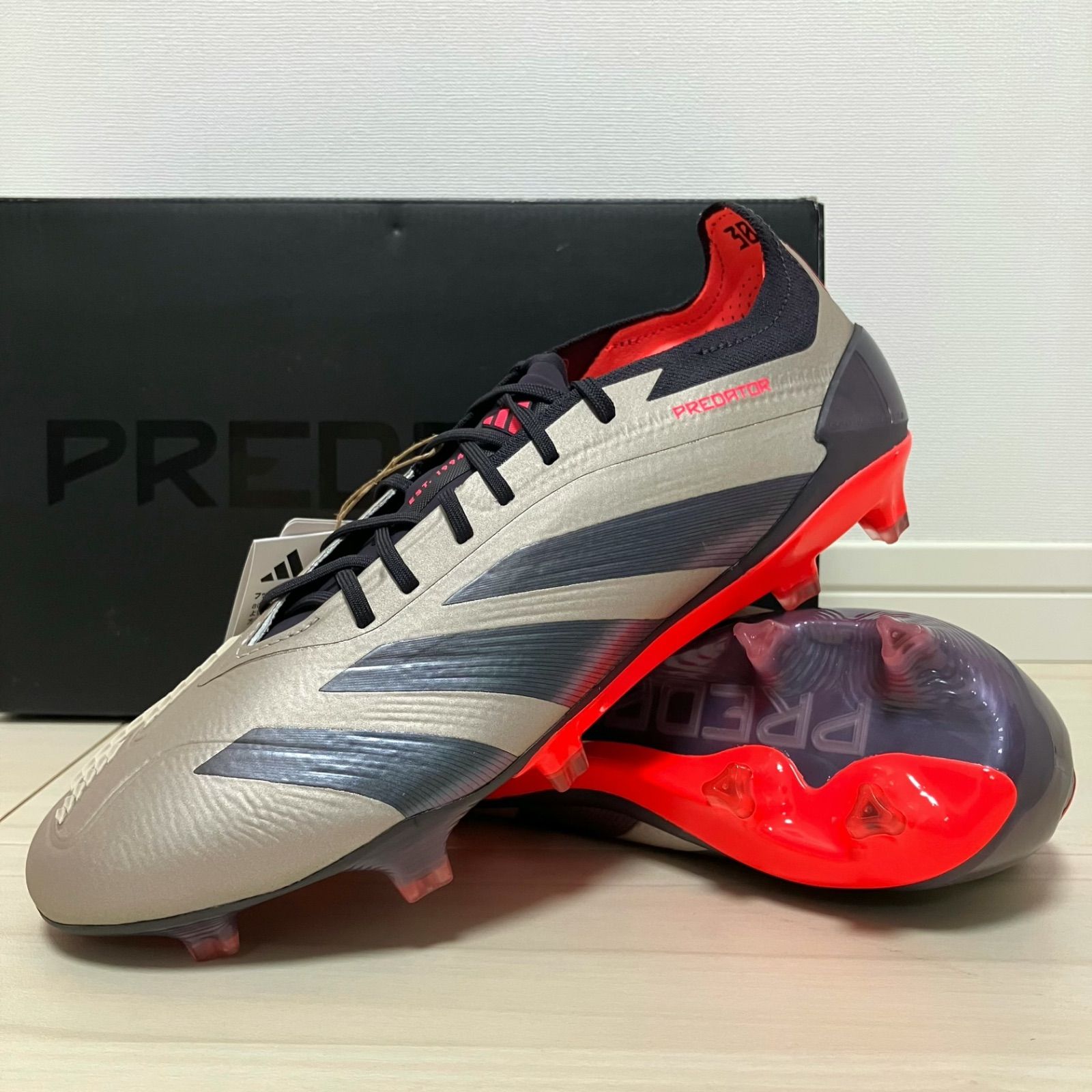 adidas アディダス プレデター エリート FG プラチナムメタリック サッカースパイク