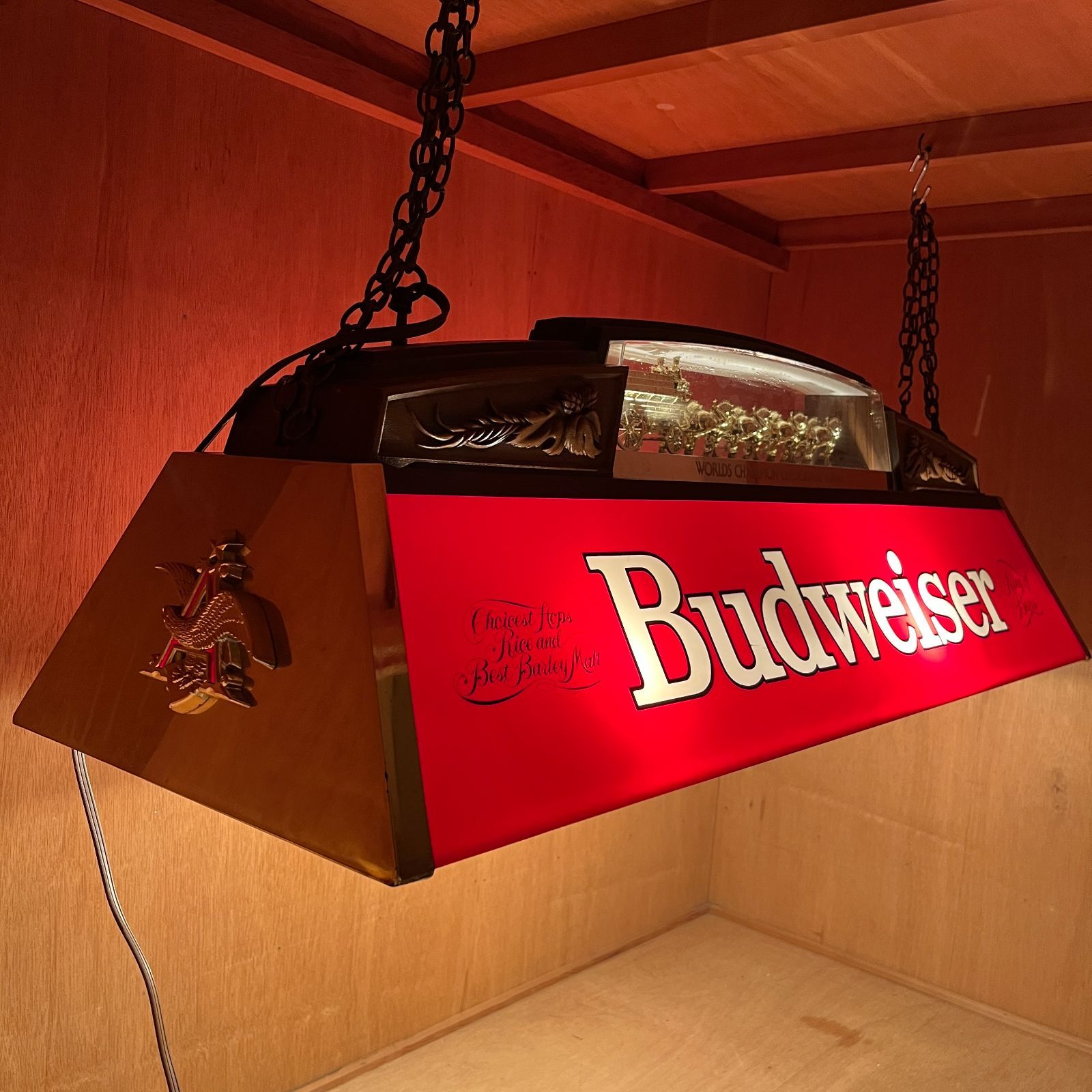 プールバーライト】希少 Budweiser (バドワイザー) 1992年2月12日 製造 