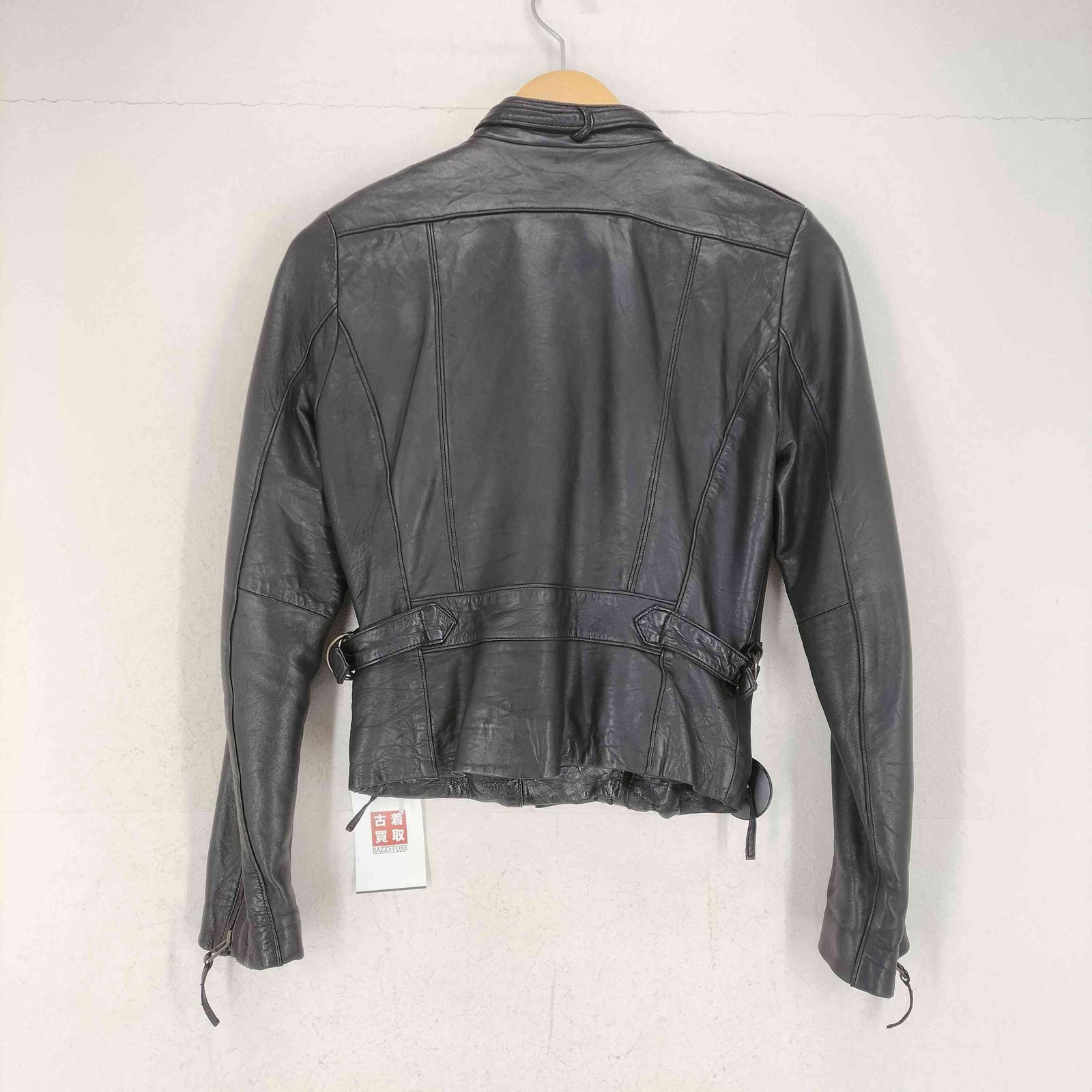 GAP ダブルライダースジャケット ラムレザー ギャップ Gap ツインジップ ラムレザーダブルライダース