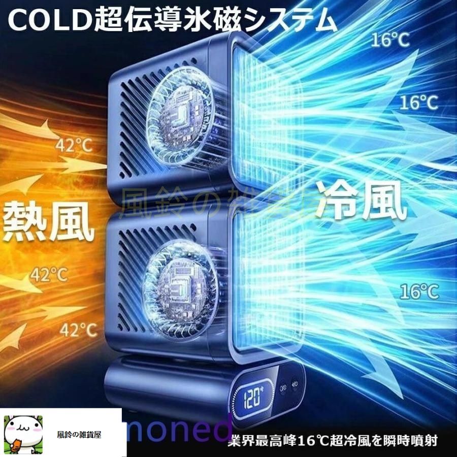 スポットクーラー 猛暑対応モデル 強力冷風 5.5-11畳 USB充電 冷風機 スポットエアコン クーラー ポータブルエアコン 扇風機 45°|90°|120