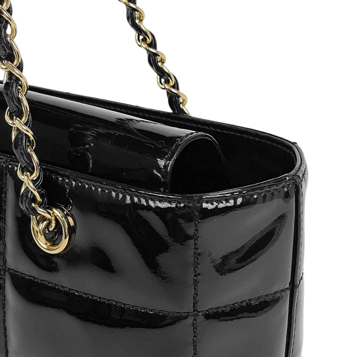 シャネル CHANEL ココマーク チェーン トートバッグ チョコバー