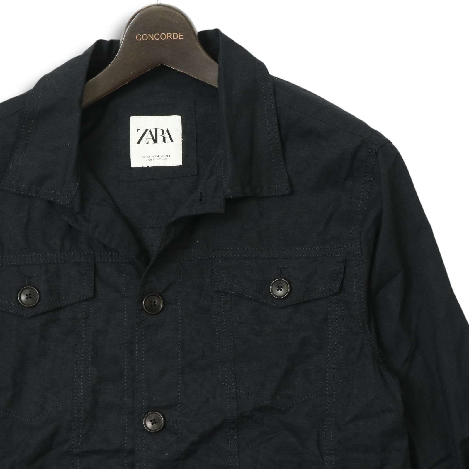 ザラマン【ZARA MAN】コードレーンジャケット 48/L 新品タグ付き ブランド古着】ZARA MAN / ザラマン ジャージー トレンチコート