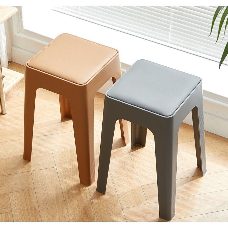新品未使用スツール 椅子 チェア スタッキング シンプル おしゃれ 四角 軽量 カラフル 重ね収納 丈夫 ポップ グレー オレンジ ベージュ ブラウン