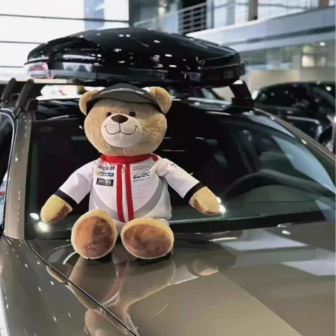 ポルシェ テディベア ぬいぐるみ WEC ルマン プレゼント 納車祝い 箱