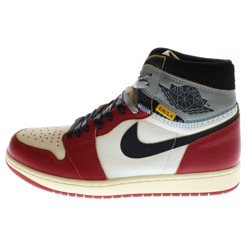 NIKE ナイキ ×UNION ユニオン AIR JORDAN 1 RETRO HIGH OG Chicago エアジョーダン1 ハイ ハイカットスニーカー シカゴ レッド|ホワイト US10|28cm HV8563-600