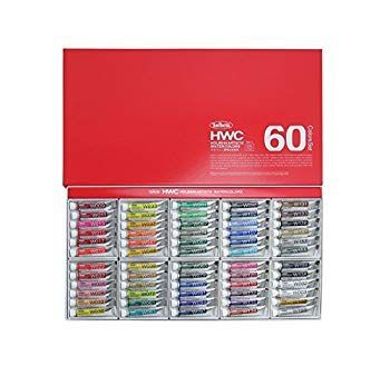 中古】(未使用・未開封品) ホルベイン 透明水彩絵具 60色セット