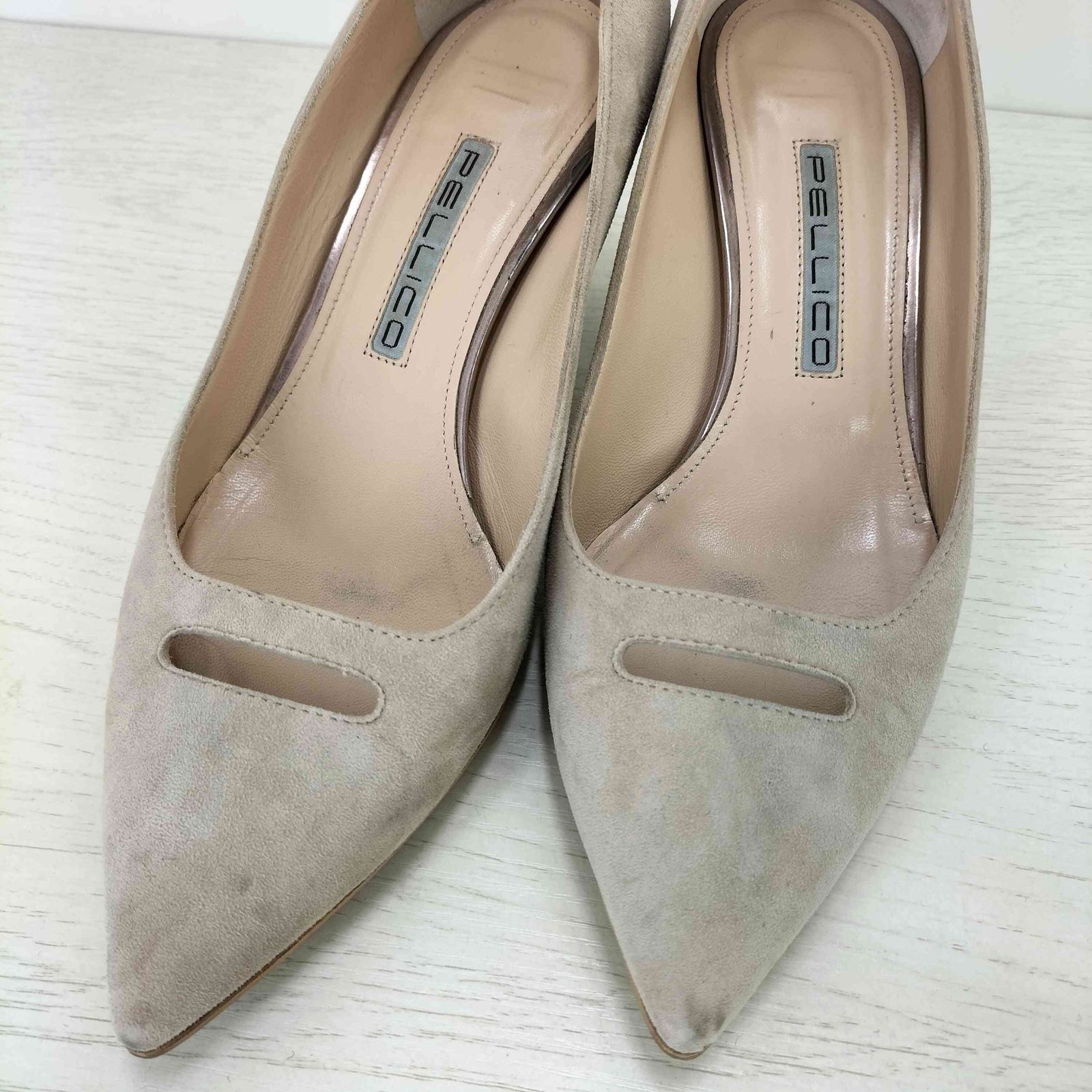 値下げ不可！Pellico/ペリーコ ANDREA 80SC 37 1/2 PELLICO(ペリーコ) / ANDREA 80SC/パンプス/37/NVY/スウェード