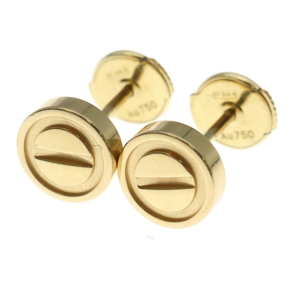 Cartier カルティエ ラブシングル ピアス イエローゴールド Au750YG ジュエリー