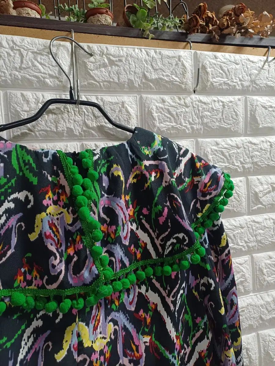 未使用 パターン ティアード ロング ワンピース タグ付き未使用】ANANY