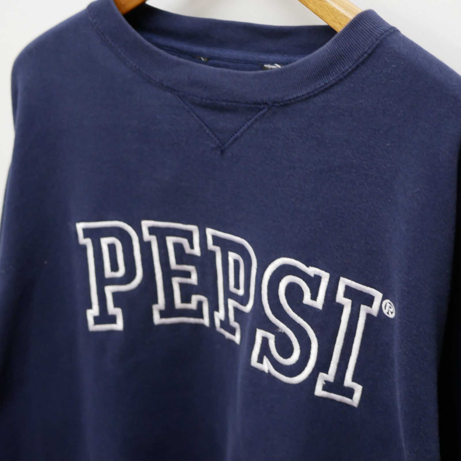 PEPSI ペプシコーラ スウェット 企業モノ 刺繍 L メンズ 古着 古着