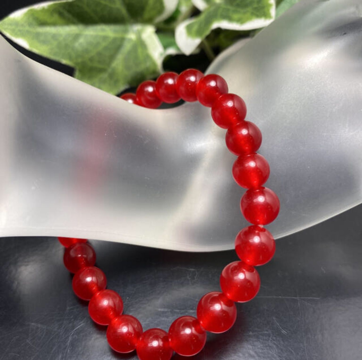 幸福呼ぶ奇石❣️秘紅石〈ひこうせき〉ブレスレット金運アップ