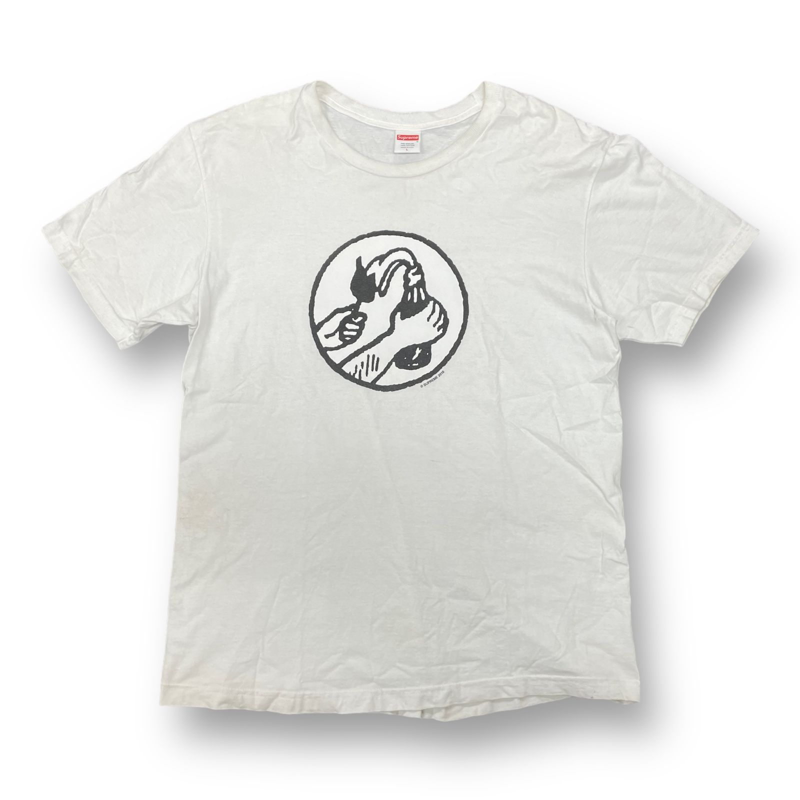 Supreme Molotov Tee White Lサイズ - Tシャツ/カットソー(半袖/袖なし)